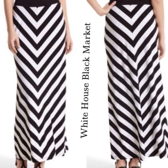 White House Black Market Dresses & Skirts - WHBM Black & White Maxi Skirt